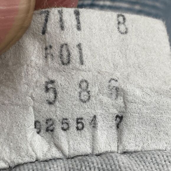 Vintage Levis Single Stitch Redline Selvedge #6 Button 70s 32x32 Thrashed - Picture 3 of 16